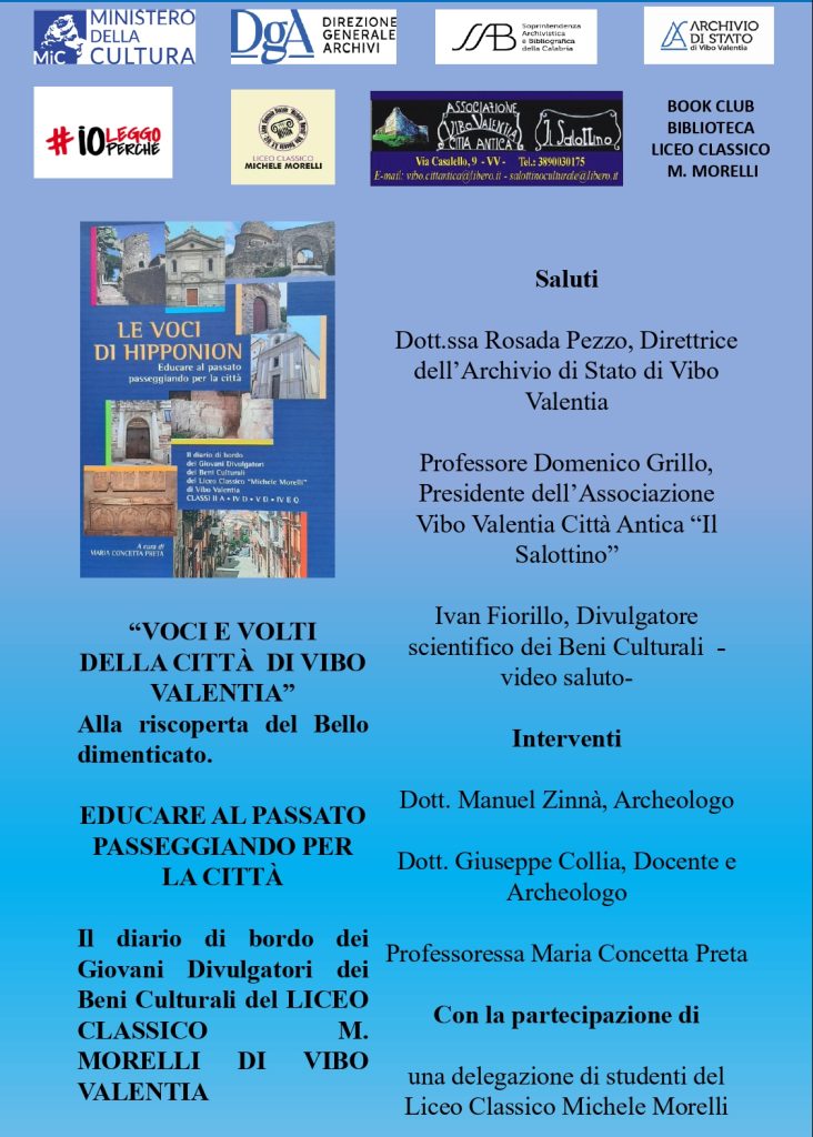 “Le voci di Hipponion” Educare al passato passeggiando per la città