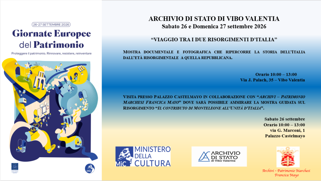 Giornate europee del patrimonio 2026